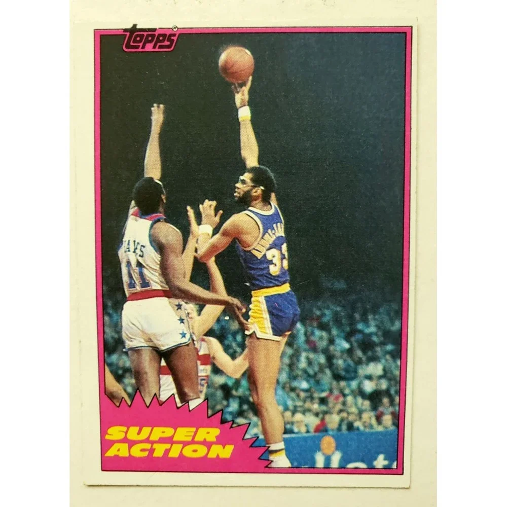 1981-82 Topps KAREEM ABDUL-JABBAR Basketball Card #106 Los Angeles Lakers HOF